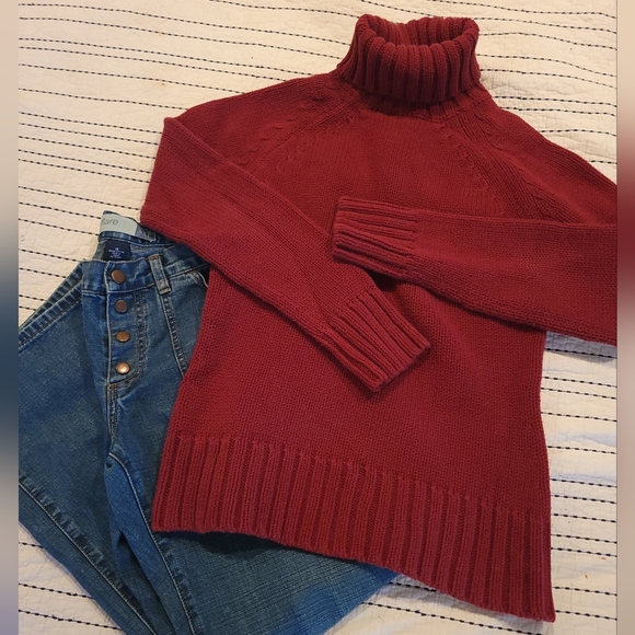 GAP Sweaters - GAP Chunky Knit Turtleneck Sweater Vintage Y2K *sz M*